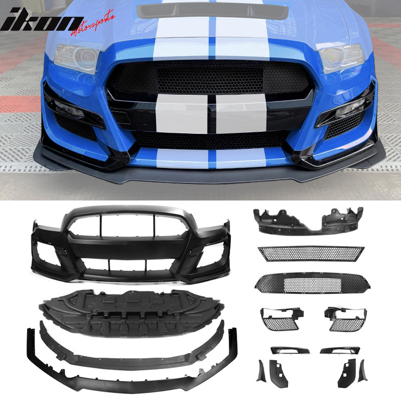 2010-2014 Ford Mustang GT500 to S550 GT500 Style Front Bumper Cover