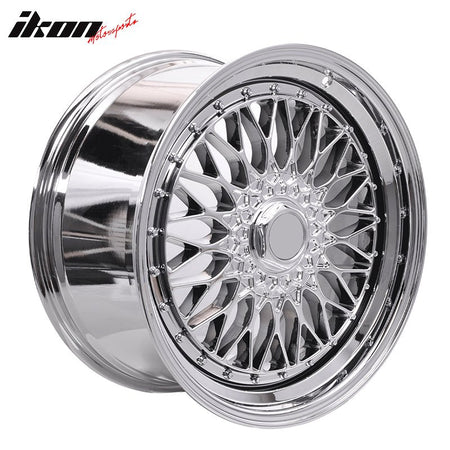 (2) 19X9.5 +40 5X114.3 / 5X120 Step Lip Deep Dish Mesh Wheels Rims Accessories