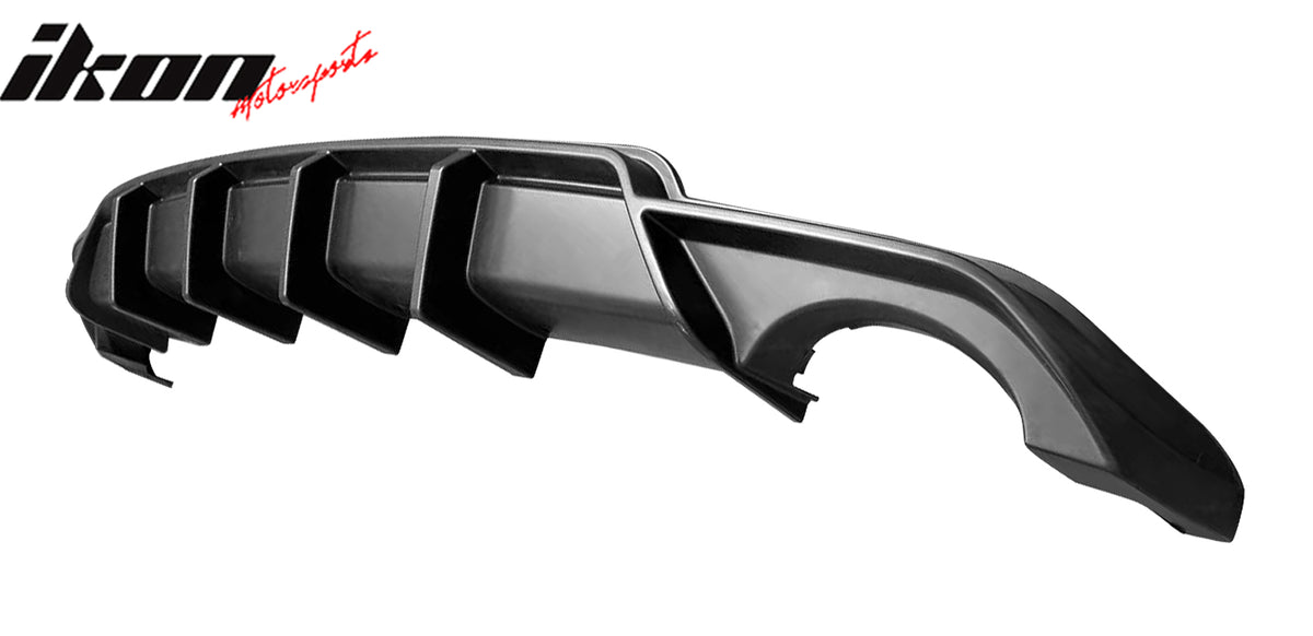For 22-23 Honda Civic 11th FE-C Style Rear Bumper Lip Diffuser Apron Matte Black