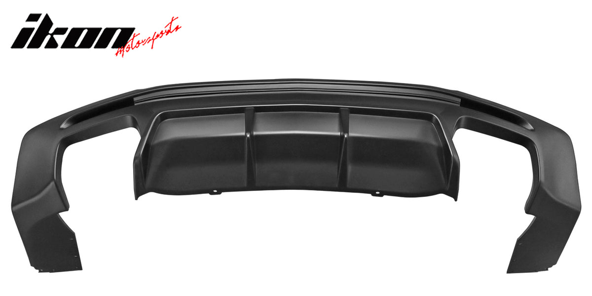 Fits 14-15 Chevy Camaro 6th ZL1 Style Rear Bumper + Quad Diffuser w/ Reflectors