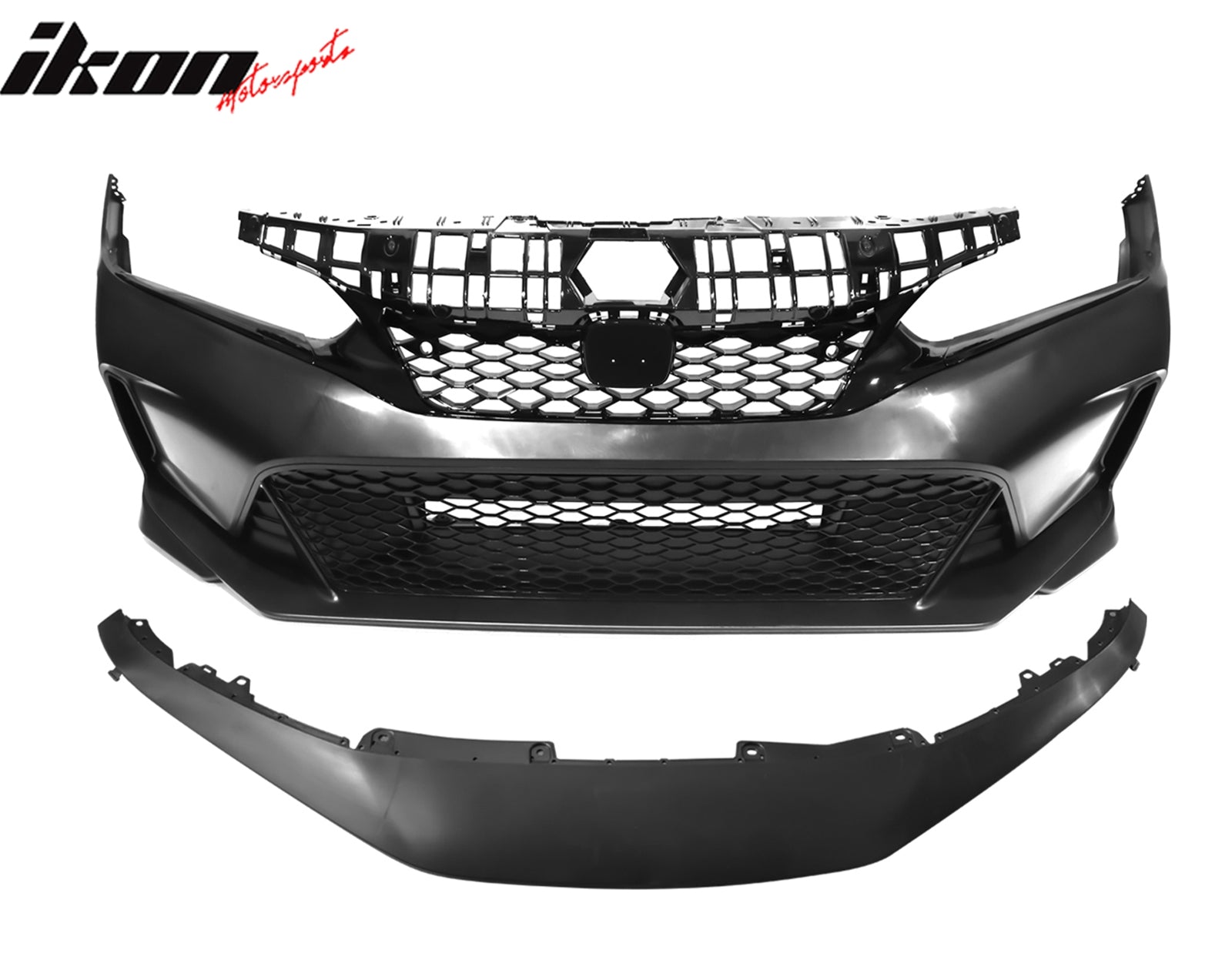 IKON MOTORSPORTS, Front Bumper Cover Compatible With 2022-2024