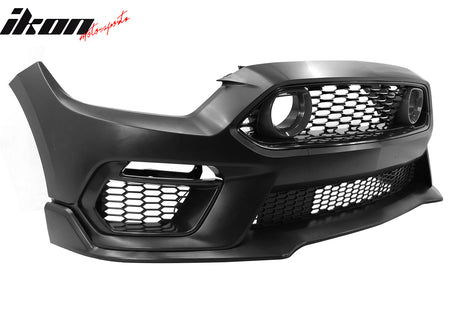 Fits 15-17 Ford Mustang EcoBoost GT LED Grille Front Bumper Cover Mach 1 Style