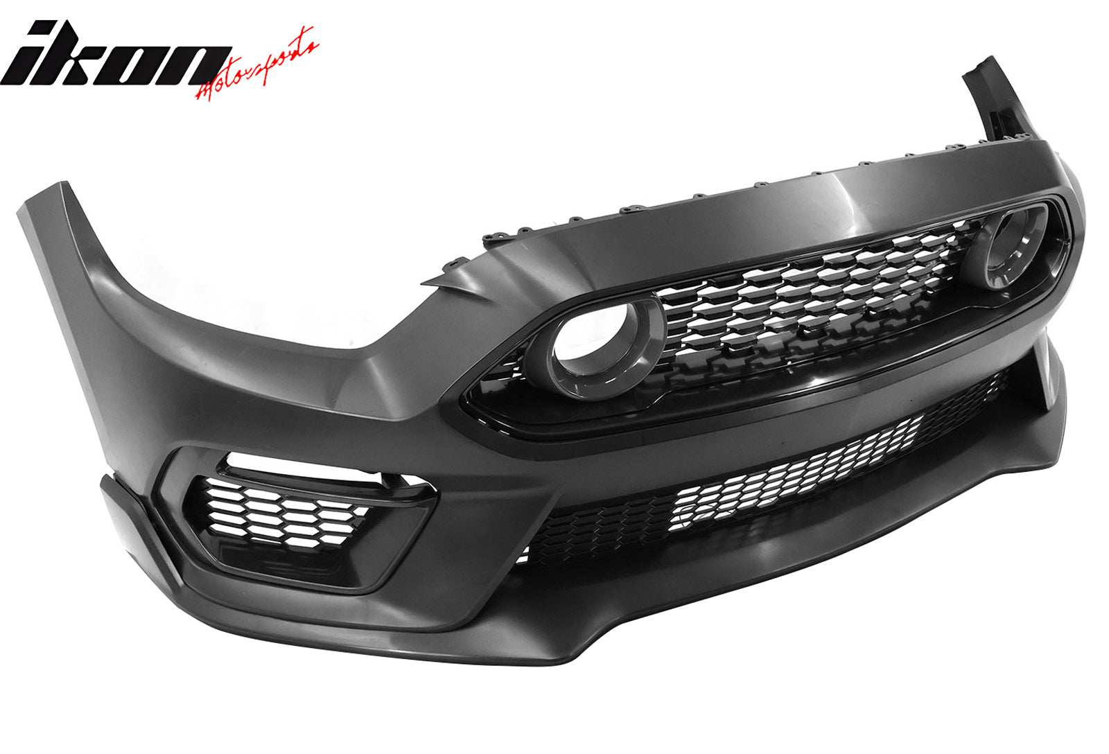 For 15-17 Ford Mustang Mach 1 Style Front Bumper Cover LED Grille 2024 Headlight