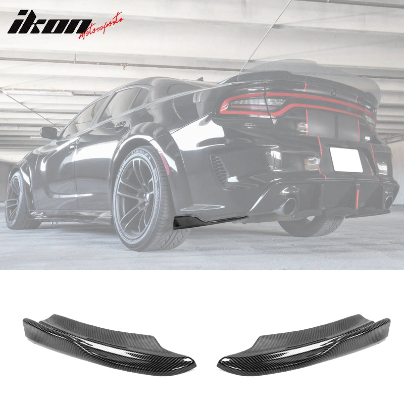 Fits 20-23 Charger SRT Widebody Rear Diffuser Lip + Apron Spats - PP