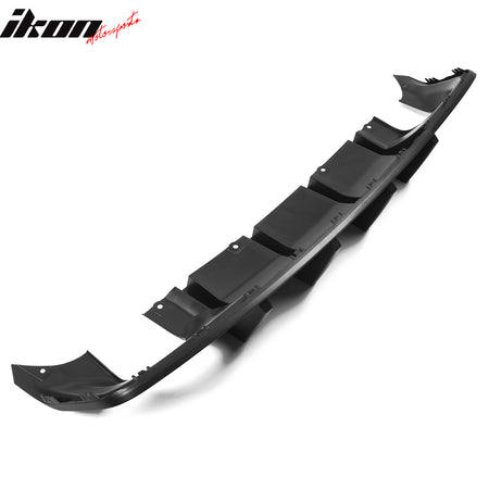 Fits 20-23 Charger Widebody IKON PP Matte Black Rear Diffuser + Apron Spats - PP