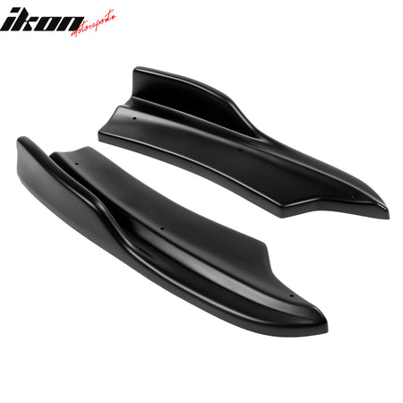 Fits 20-23 Charger Widebody IKON PP Matte Black Rear Diffuser + Apron Spats - PP