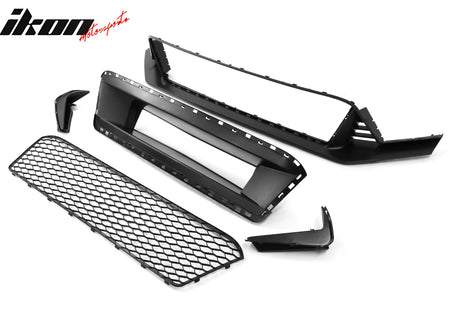 Fits 22-24 Civic Hatchback &Si Type R Style Front Bumper Cover PP + Upper Grille