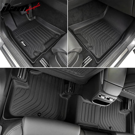 Fits 22-24 Genesis GV70 All Weather Floor Mats Carpet Rear Trunk Cargo Liner TPE