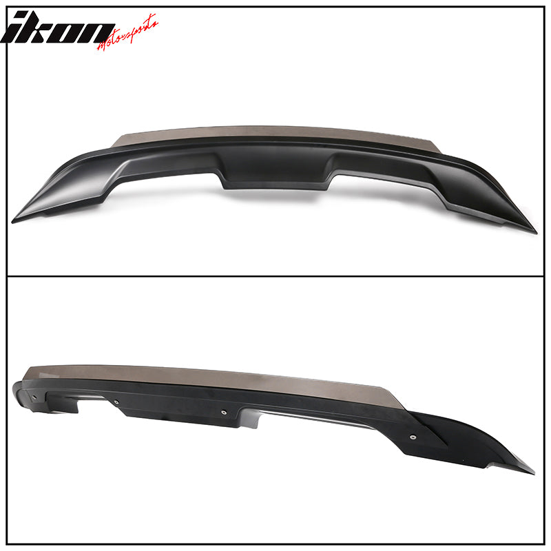 Fits 15-23 Mustang Coupe 2DR GT500 Matte Black Trunk Spoiler Wing W/ Gurney Flap