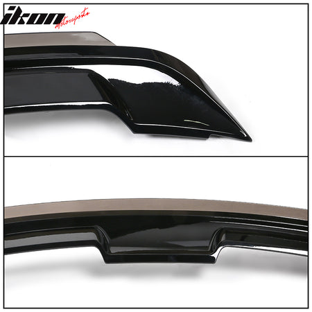 Fits 15-23 Mustang Coupe 2DR GT500 Gloss Black Trunk Spoiler Wing W/ Gurney Flap