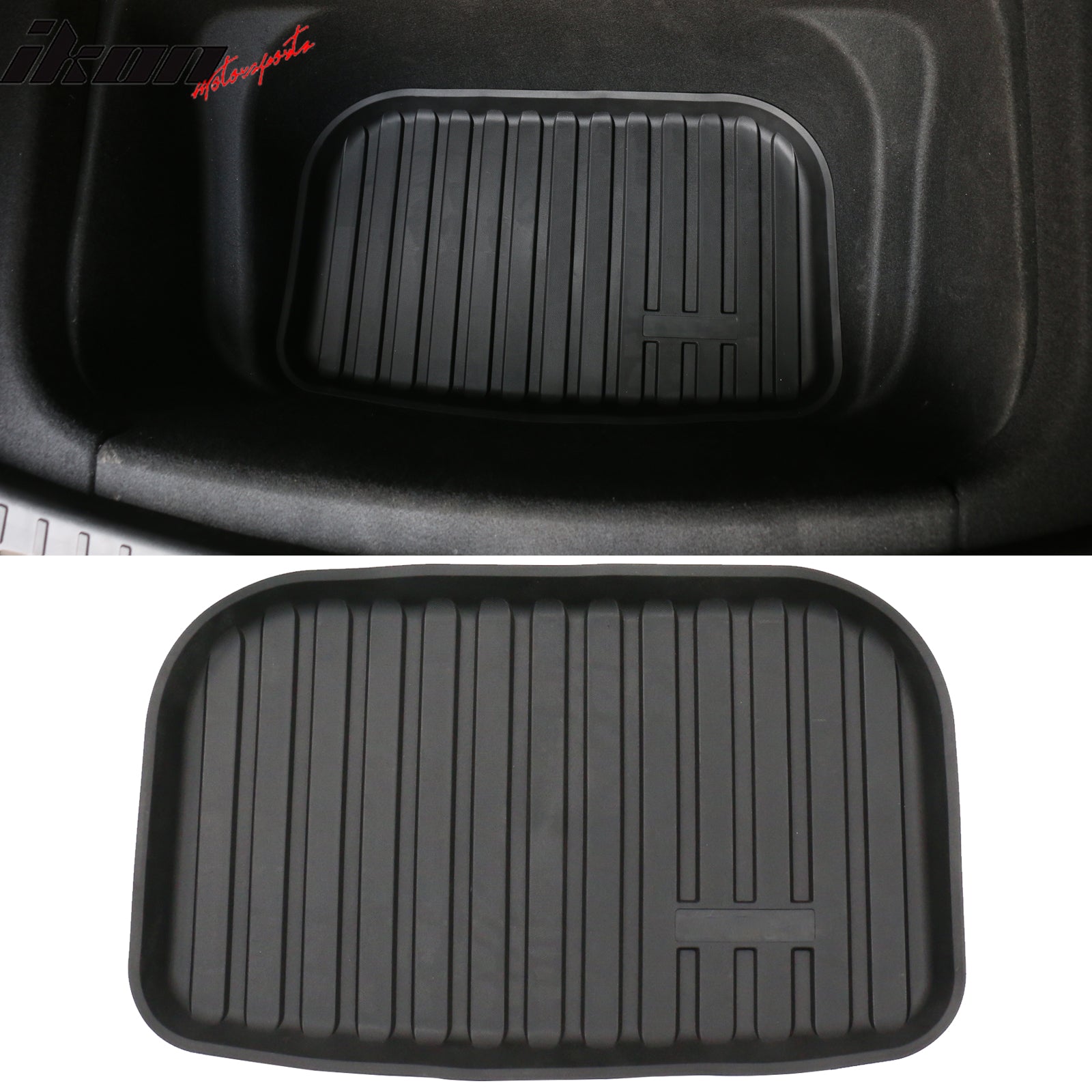 Fits 20-23 Tesla Model Y Trunk Mats Cargo Liner + Rear Seat Covers Injection TPE