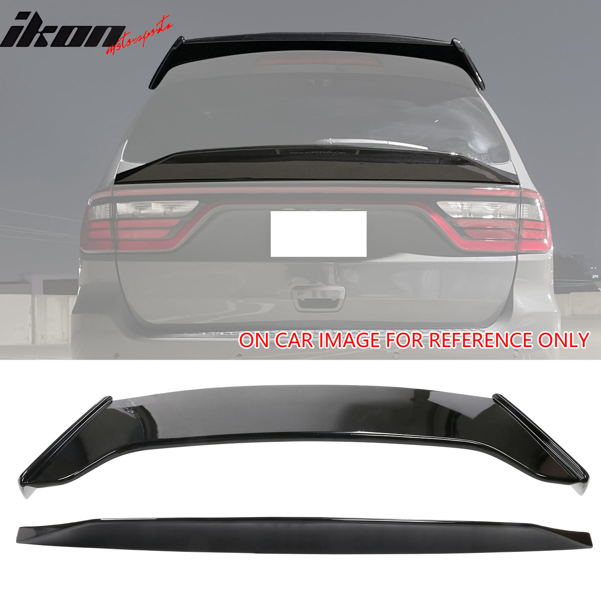 Fits 21-25 Dodge Durango Duckbill Style Trunk Lip + Roof Spoiler ABS