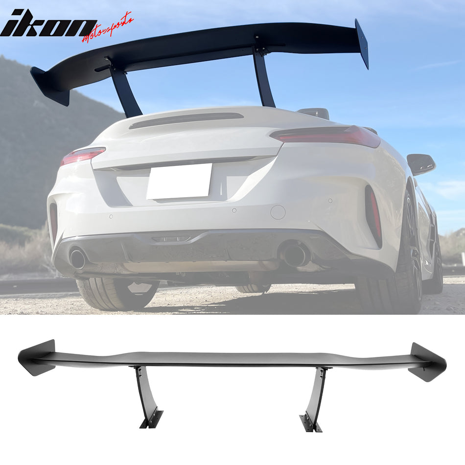 Universal 65'' GT Trunk Spoiler V1 Brackets V4A Legs + Side Plates ABS