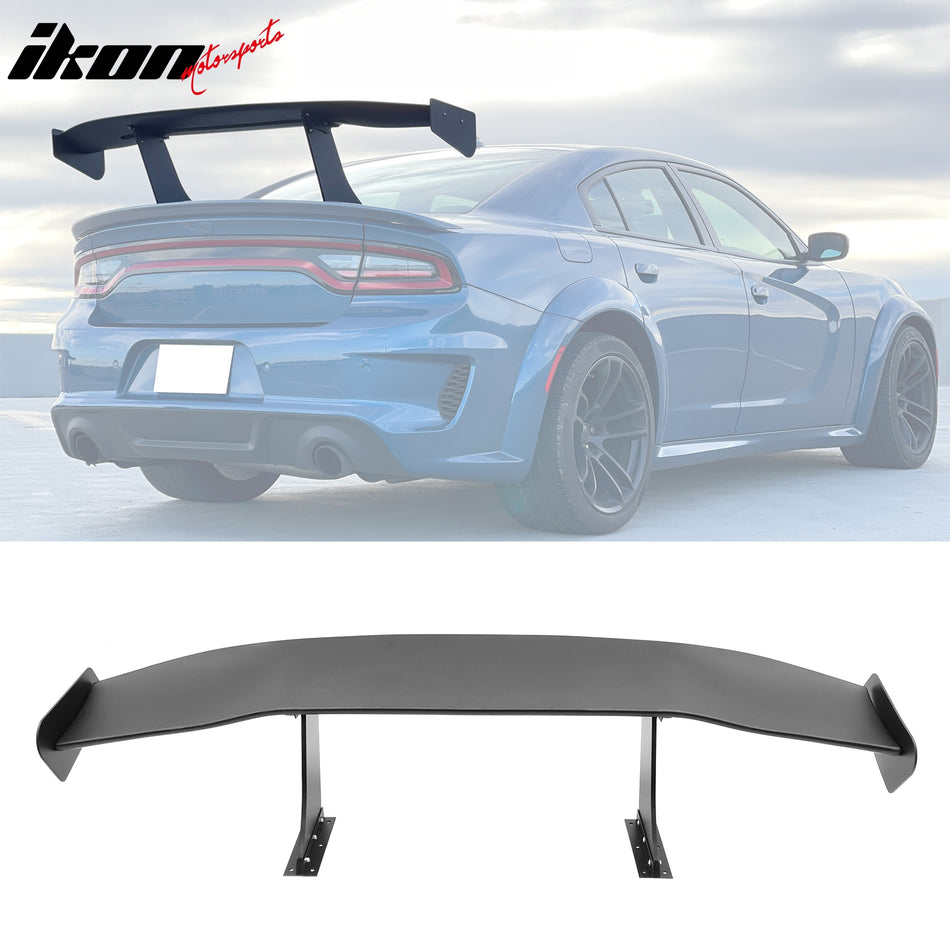 Universal 57'' GT Trunk Spoiler V1 Brackets V4C Legs + Side Plates ABS