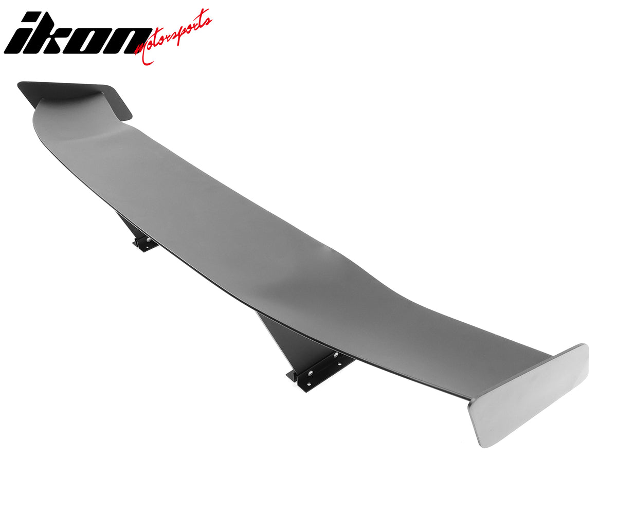 Universal 57" GT Trunk Spoiler Adjustable Rear Racing Wing (V4C Leg + V4D Plate)