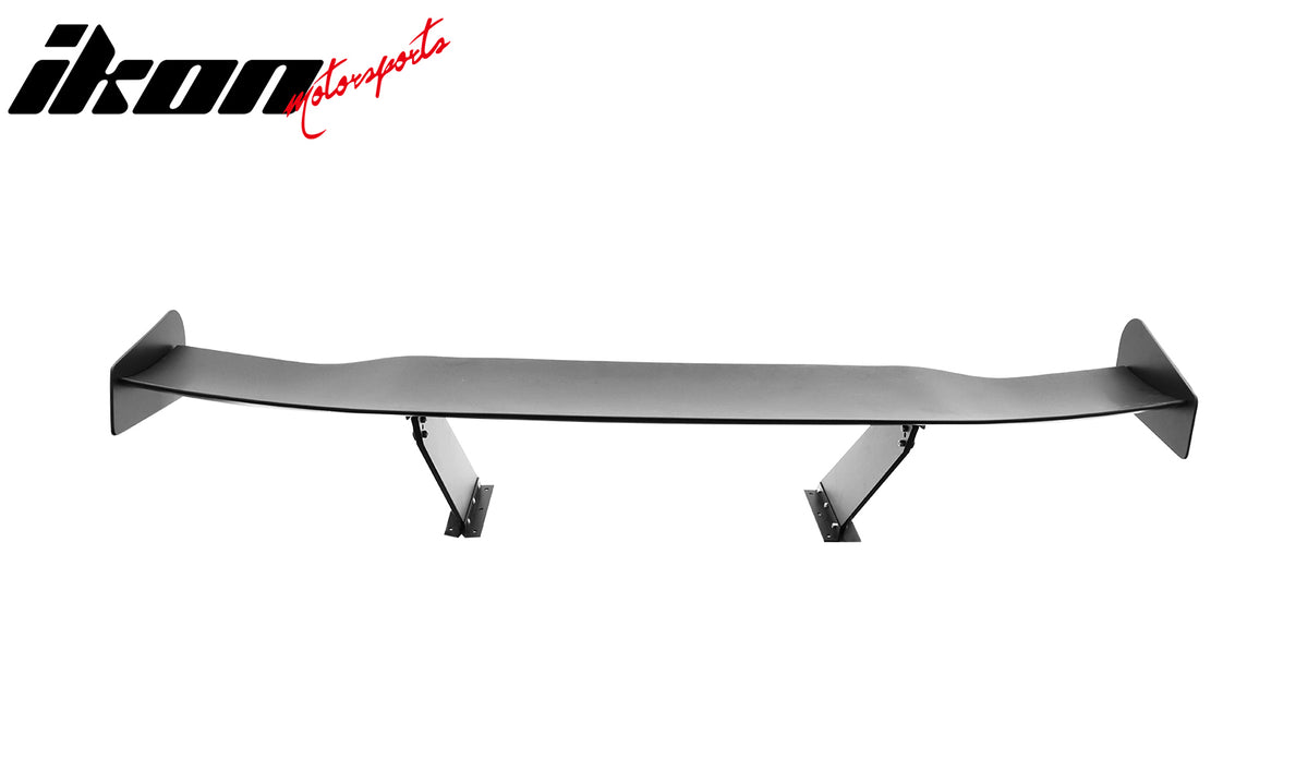 Universal 57" GT Trunk Spoiler Adjustable Rear Racing Wing (V4D Leg + V4C Plate)