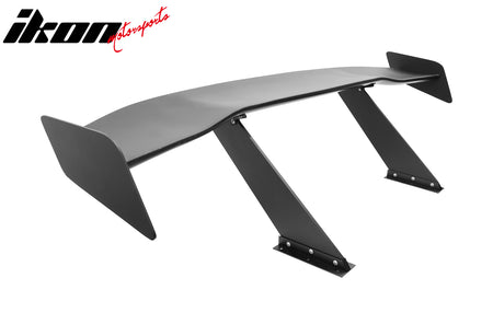 Universal 61" GT Trunk Spoiler Adjustable Rear Racing Wing (V4D Leg + V4D Plate)