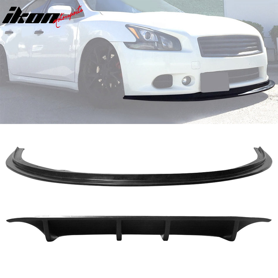 Rear Diffuser & Front Lip For 2009-2015 Nissan Maxima MDA Style PU