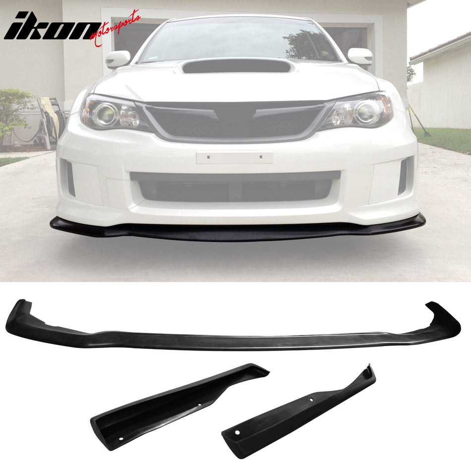 Corner Aprons & Front Lip For 2011-2014 Subaru JDM Style PU Unpainted