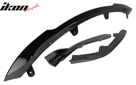 Fits 19-21 Toyota Corolla Auris E210 Hatchback 3PCS Front Bumper Lip Gloss Black