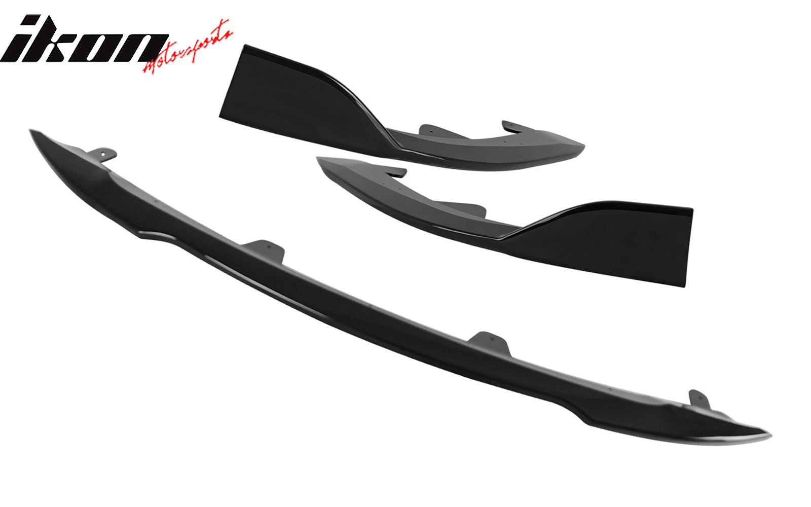 Fits 22-23 Toyota Corolla Auris E210 Hatchback 3PCS Front Bumper Lip Gloss Black