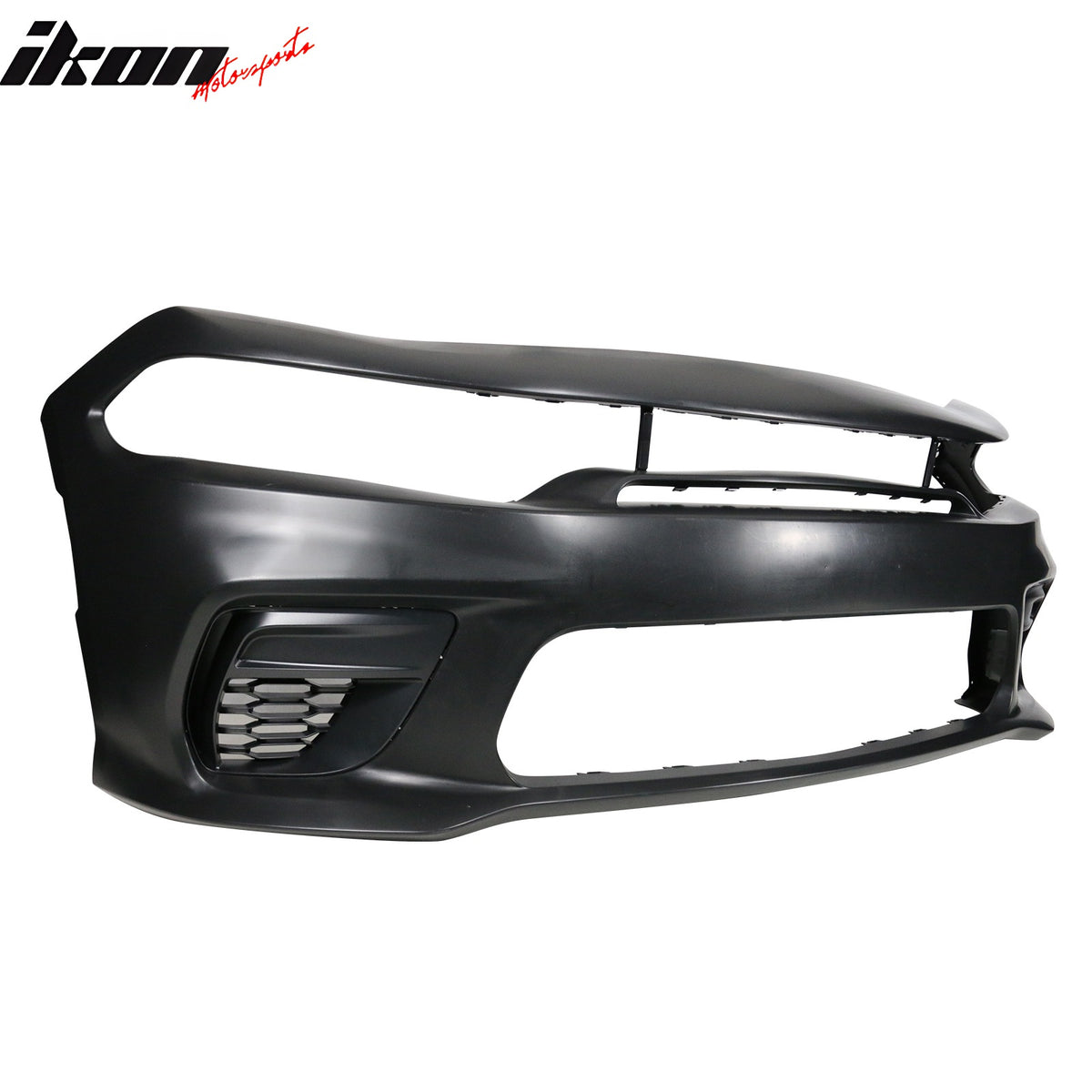 Fits 15-23 Charger SRT Upper Lower Grilles Front Bumper Cover W/ Yellow Lip - PP