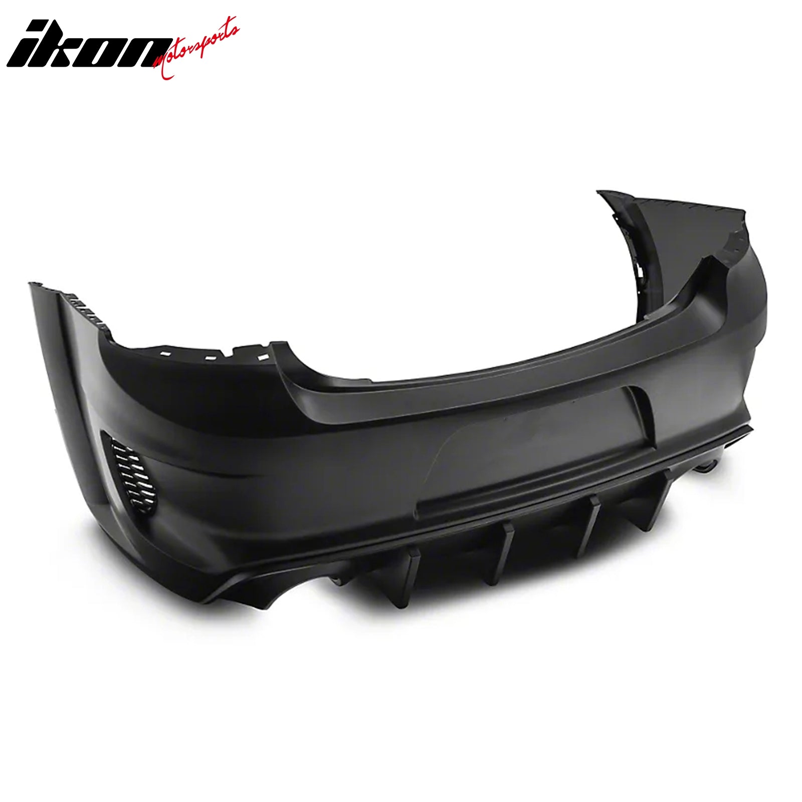 Fits 15-23 Charger Widebody Bumper Covers W/ SRT Grilles + Matte Black Diffuser