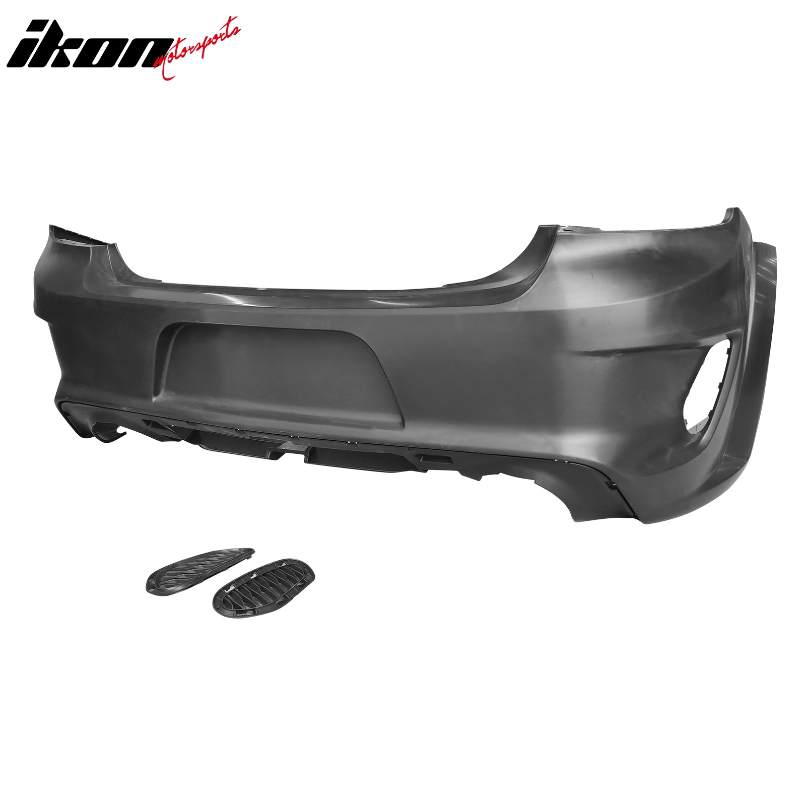 Fits 15-23 Charger Widebody Bumper Covers W/ SRT Grilles + Gloss Black Diffuser