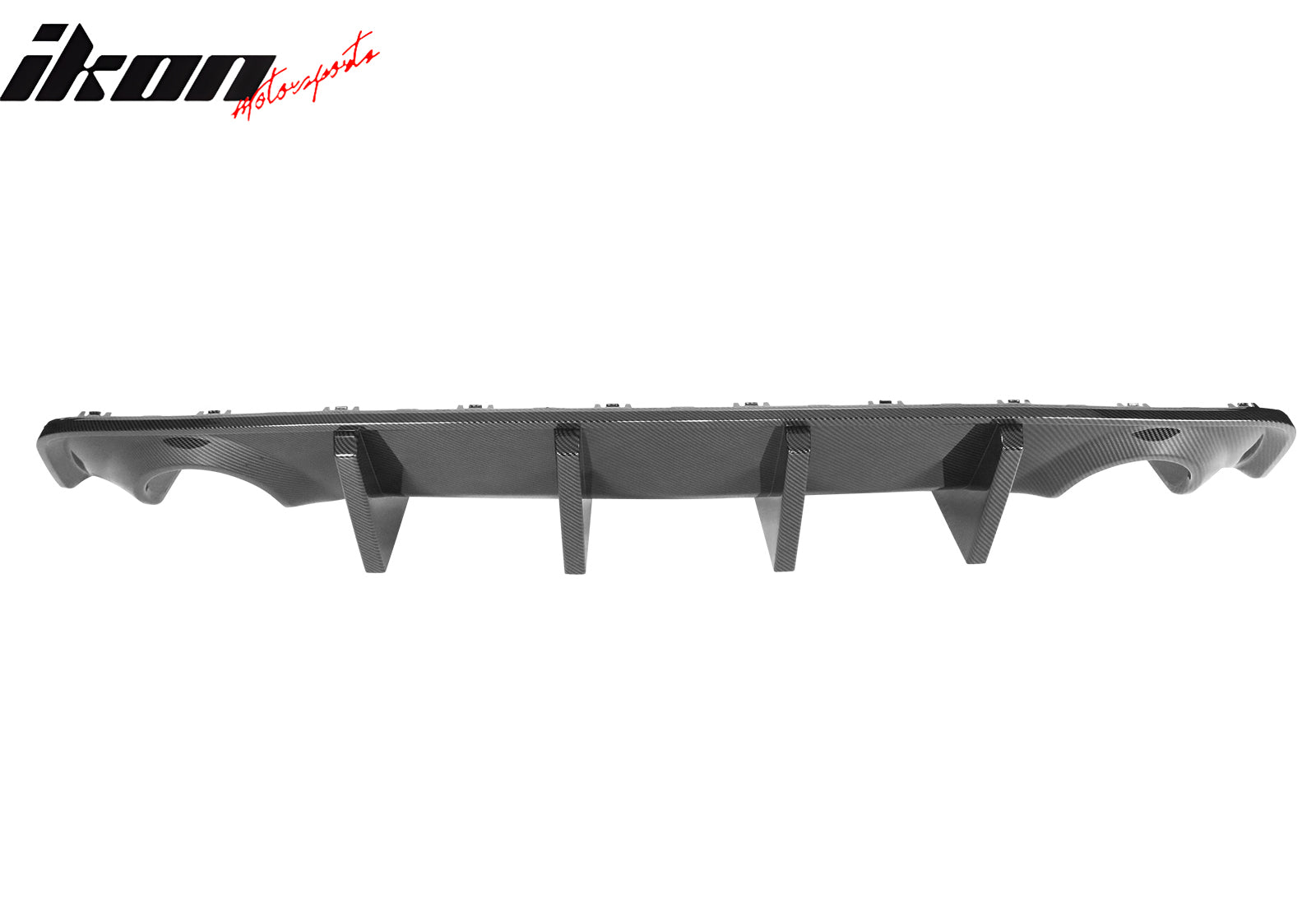 Fits 20-23 Charger Widebody Bumper Cover + Carbon Fiber Print Diffuser W/ 4 Fin