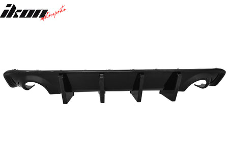 For 20-23 Charger Widebody Rear Bumper Cover + Gloss Black Diffuser Lip W/ 4 Fin