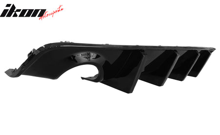 For 20-23 Charger Widebody Rear Bumper Cover + Gloss Black Diffuser Lip W/ 4 Fin