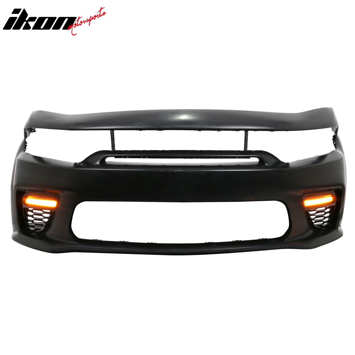 For 15-23 Charger PP Front Bumper W/ SRT Grille LED Foglight Rear Bumper Cover