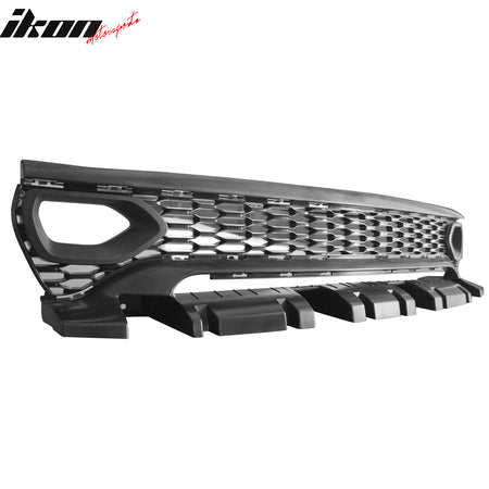 For 15-23 Charger SRT Upper Lower Grilles Front Bumper Cover Yellow Lip PP LED