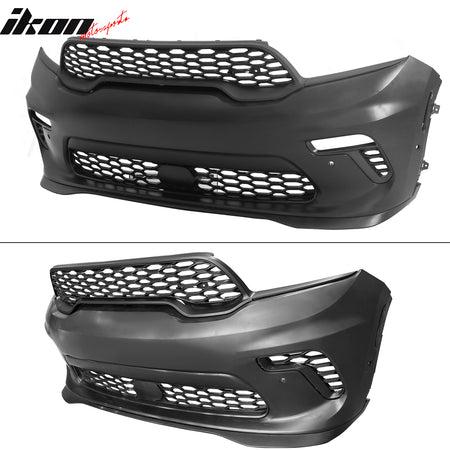 Fits 21-24 Dodge Durango Front Rear Bumper Hellcat Style Conversion V2 Diffuser