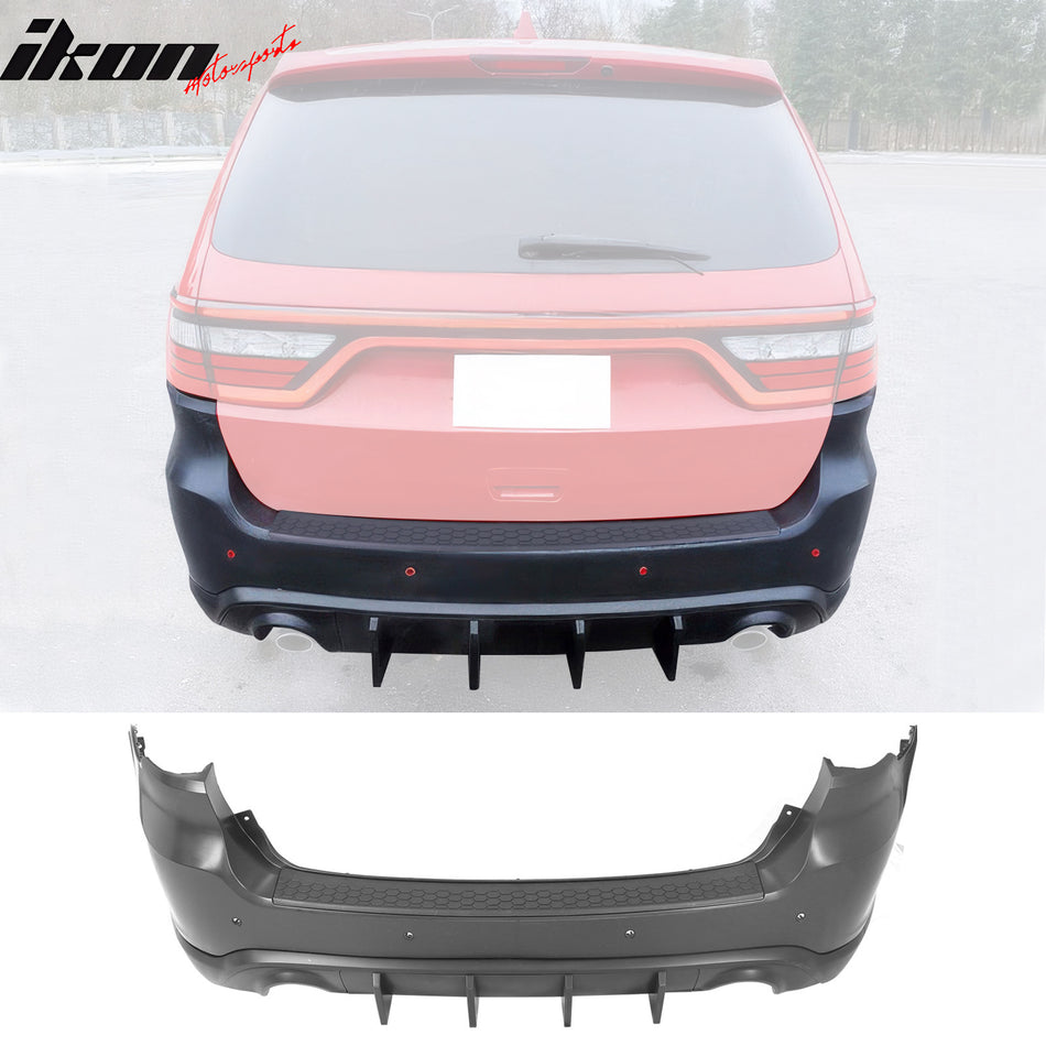 2021-2024 Dodge Durango Rear Bumper Cover Hellcat Style V1 Diffuser