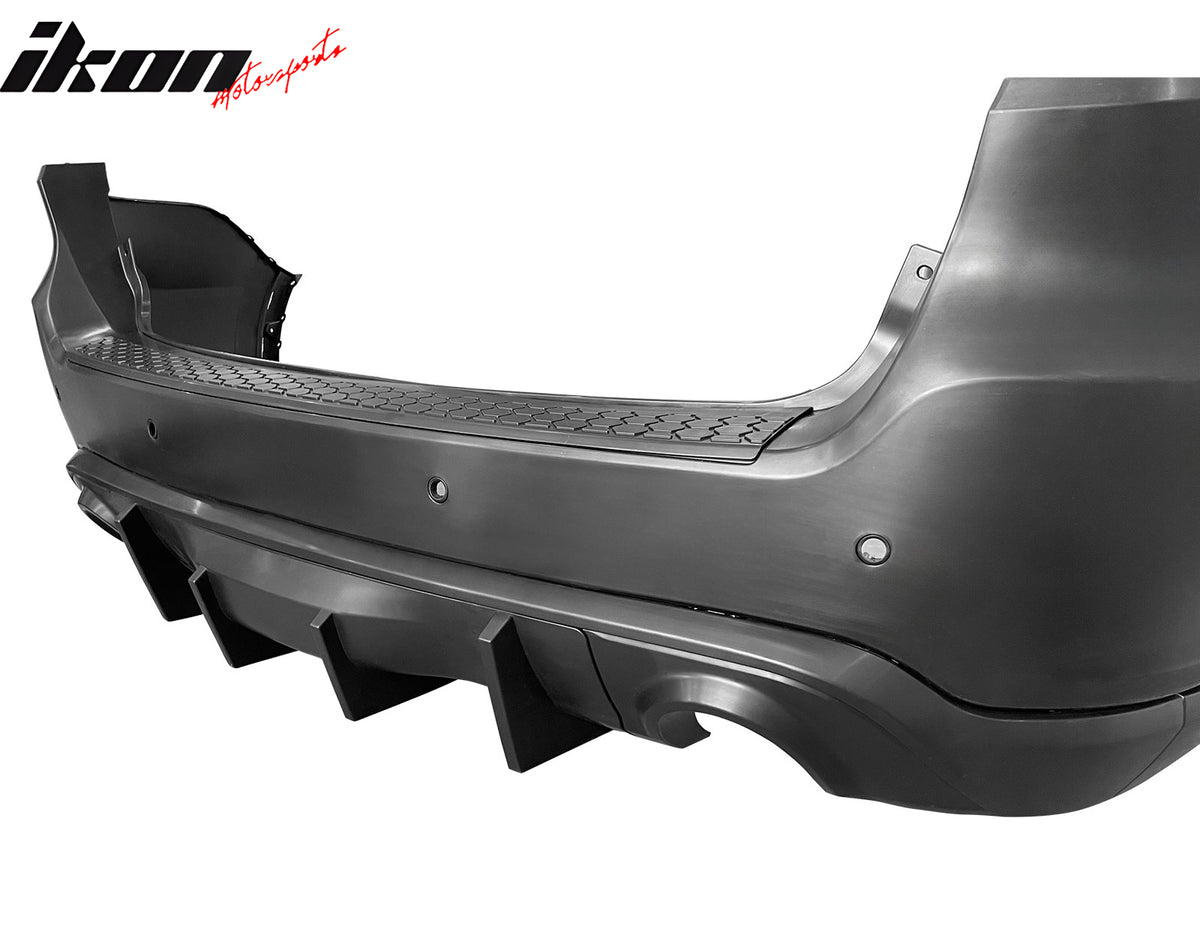 Fits 21-24 Dodge Durango Rear Bumper Cover Hellcat Style Conversion V2 Diffuser