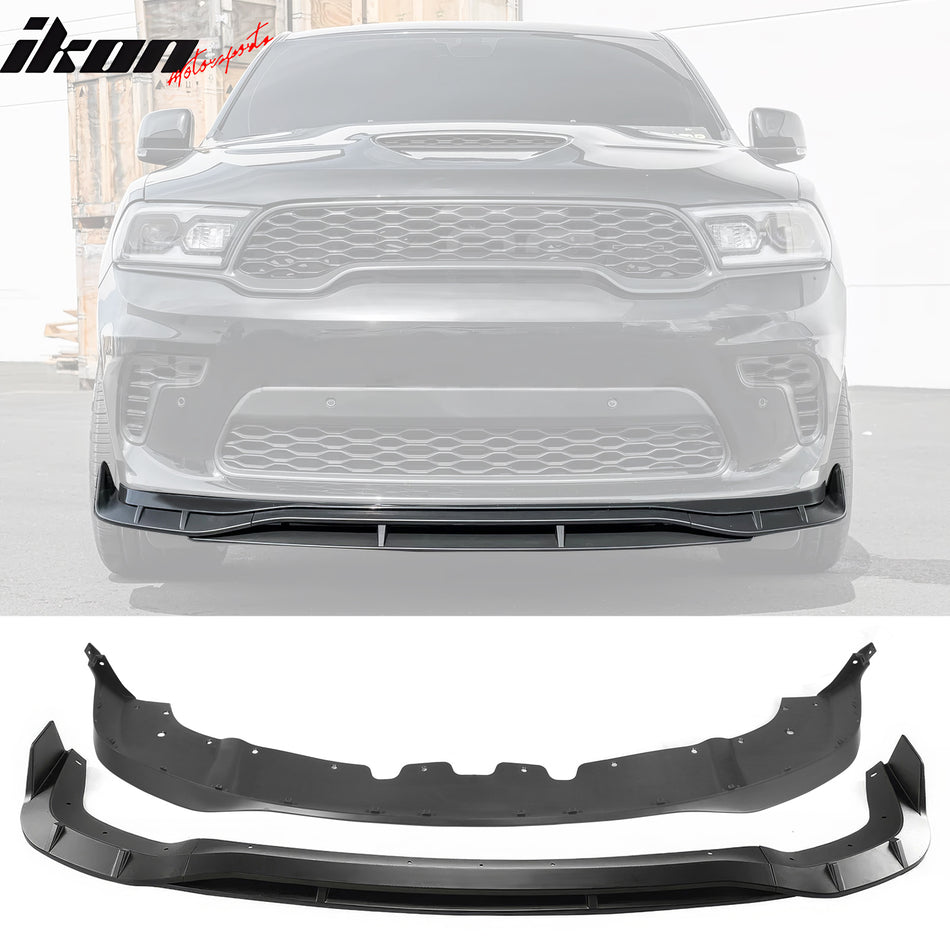 2021-2024 Dodge Durango SRT Hellcat Front Bumper Lip Matte Black 5PC