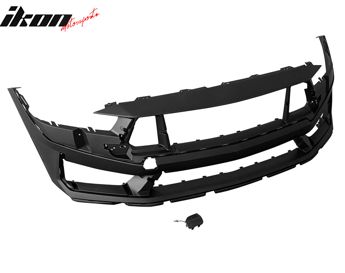 Fits 24-25 Ford Mustang Dark Horse Style Front Bumper Conversion Kit W/ Grilles