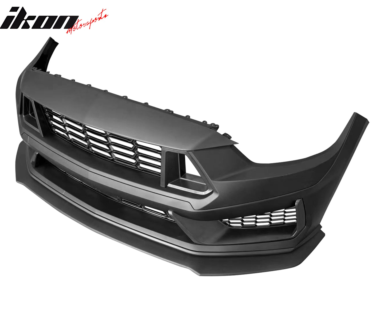 For 15-17 Ford Mustang 24+ Dark Horse HP Style Front Bumper Conversion W/ Grille