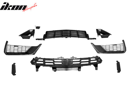 For 18-23 Ford Mustang Dark Horse HP Style Front Bumper Conversion Kit W/ Grille