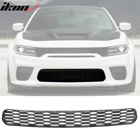 Fits 20-23 Charger Widebody Sedan OE Style Front Bumper Mesh Upper Lower Grilles