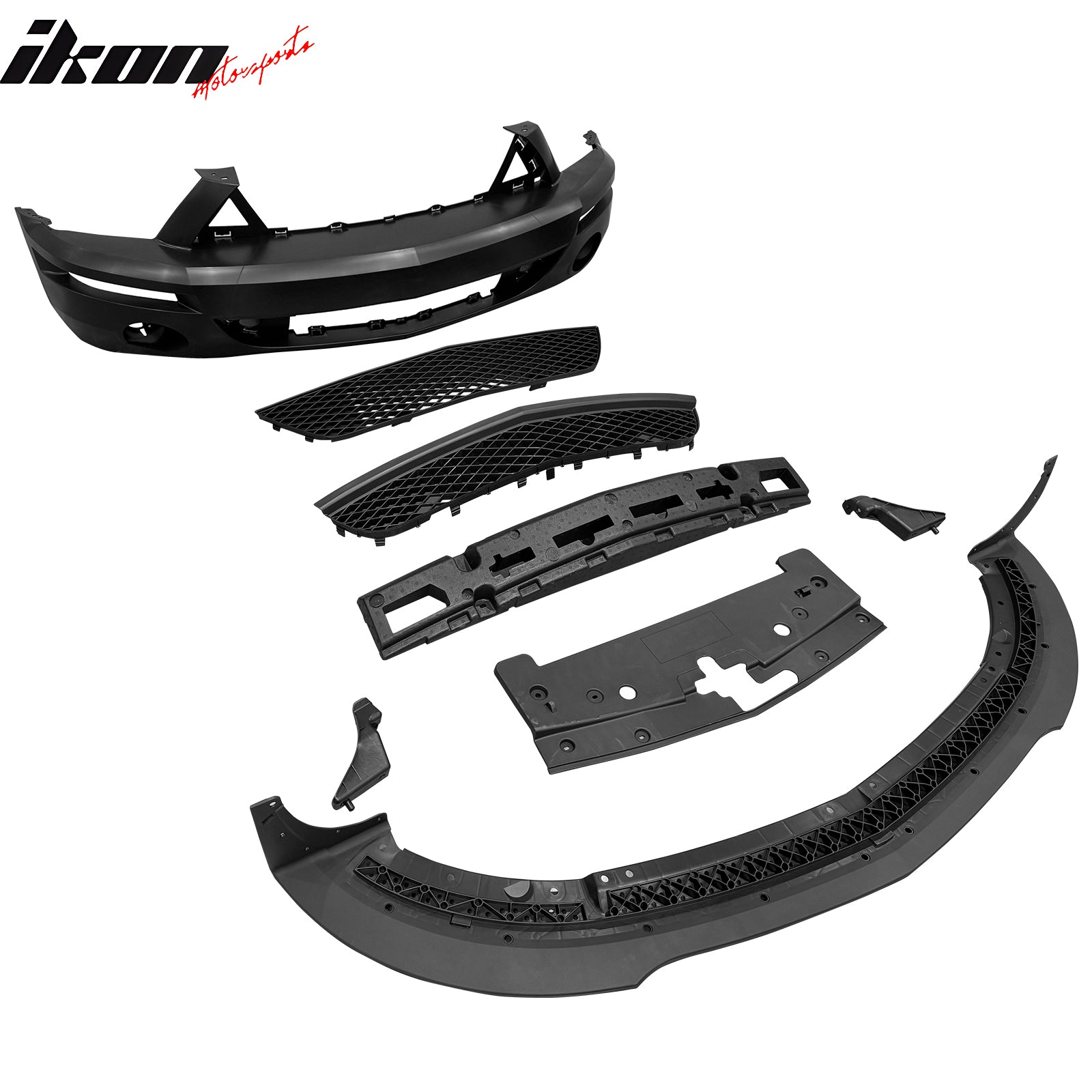 Fits 07-09 Ford Mustang Shelby GT500 OE Style Front Bumper Conversion W/ Grille