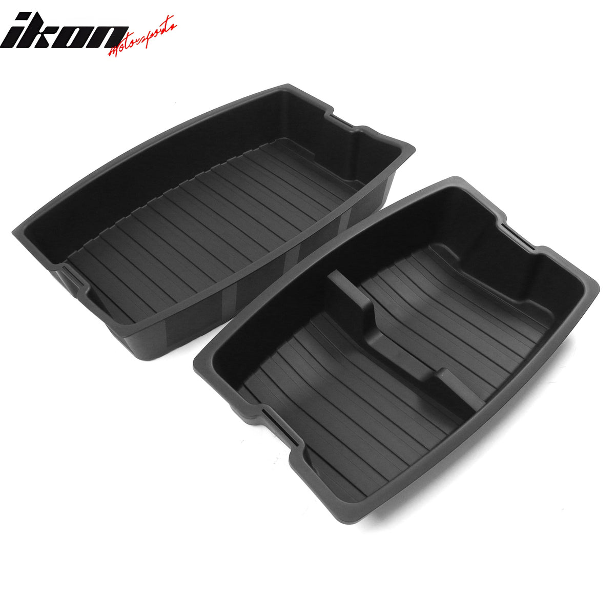 Fits 24-25 Tesla Model 3 2PCS Rear Trunk Lower + Upper Storage Organizer Box PP