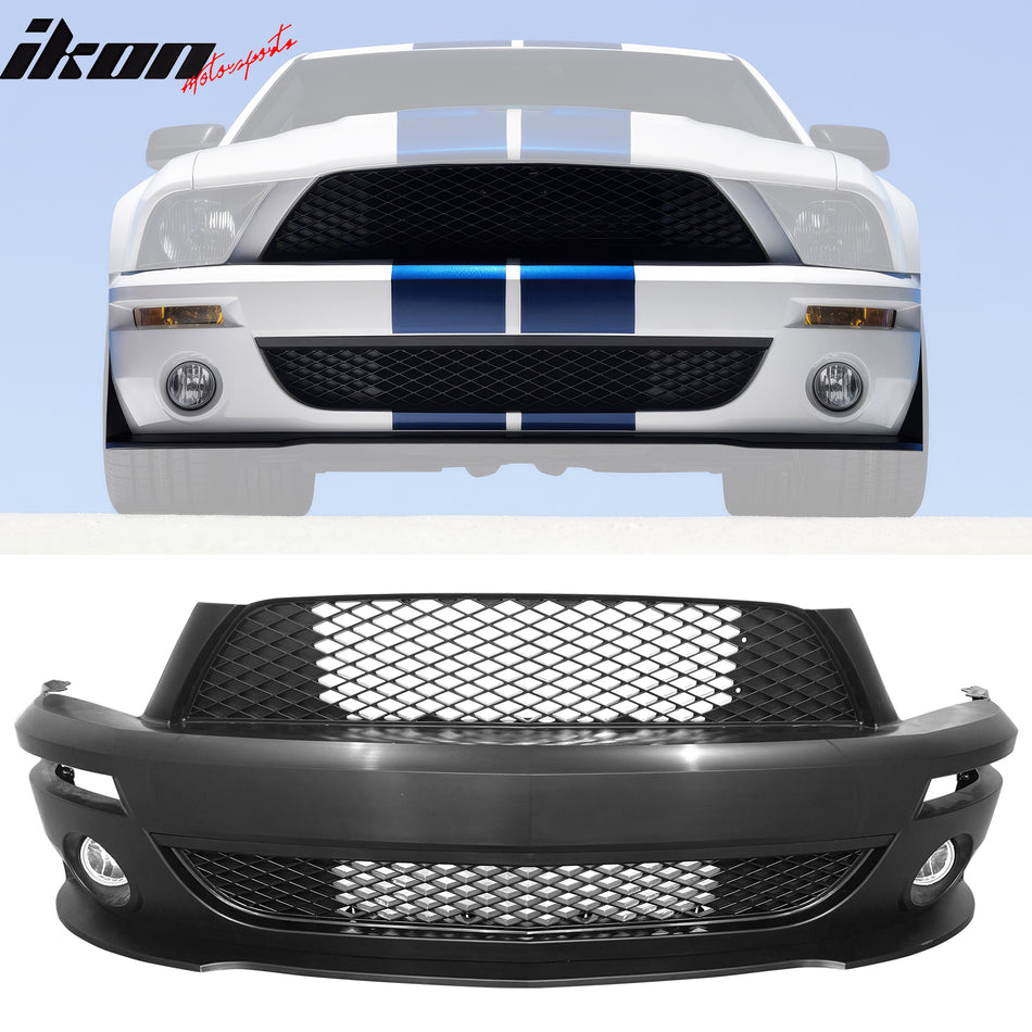 2005-2009 Ford Mustang V6 Base GT GT500 Style Front Bumper Cover PP