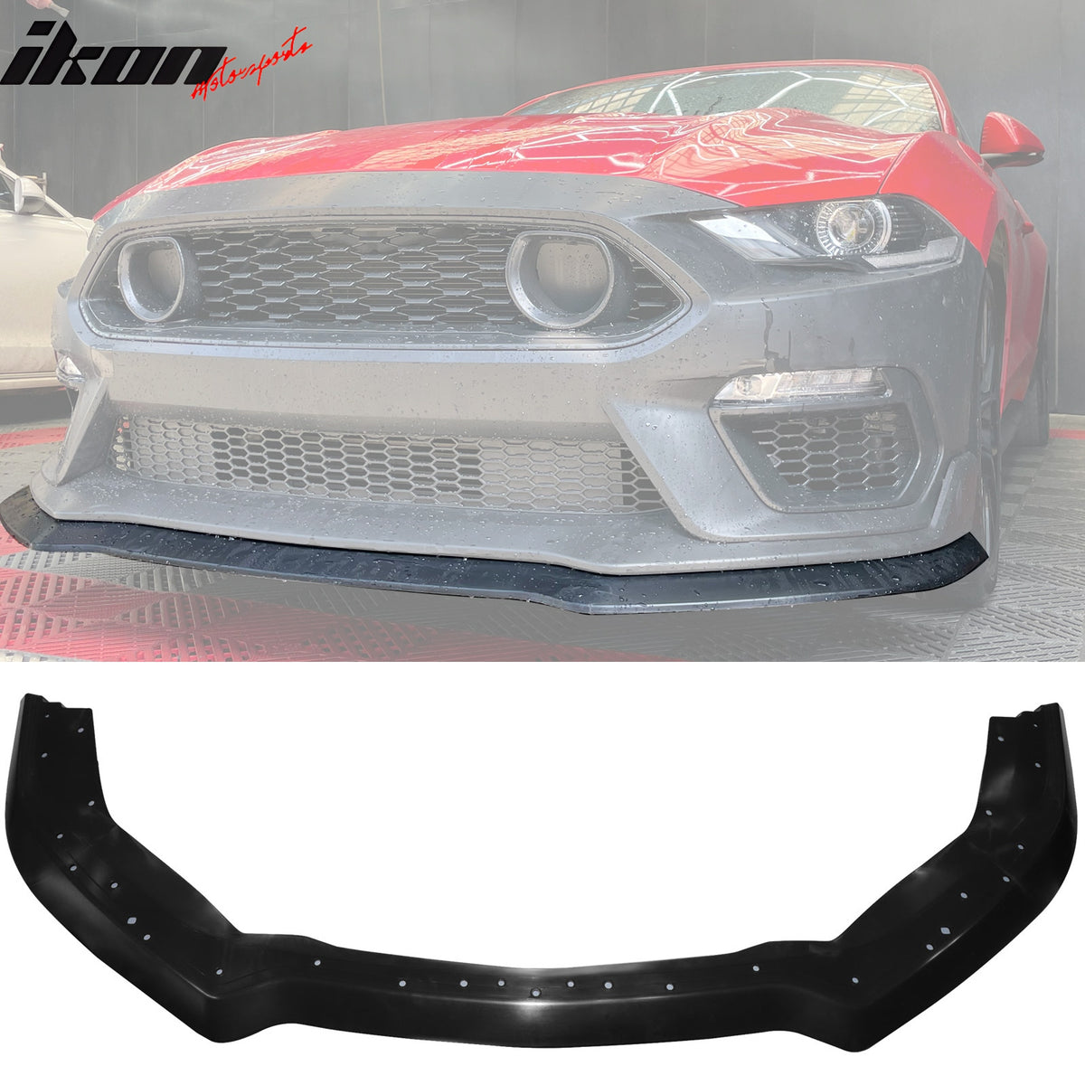 For 18-23 Mustang Mach 1 Front Bumper Cover Conversion LED 2024 Headlight W/ Lip