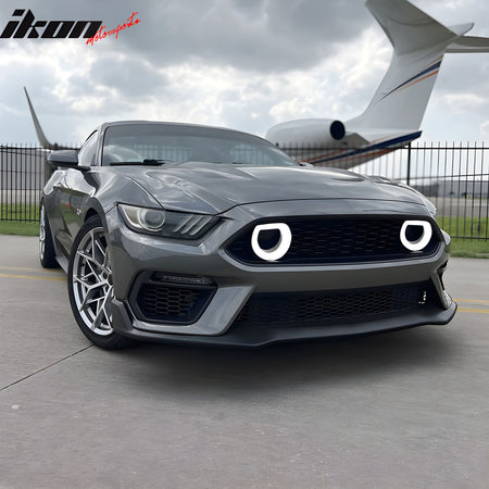 For 15-17 Ford Mustang Mach 1 Style Front Bumper Cover LED Grille 2024 Headlight