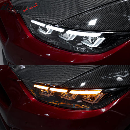 Fits 18-23 Ford Mustang 2021 Mach 1 Front Bumper Cover LED Switchback Headlights