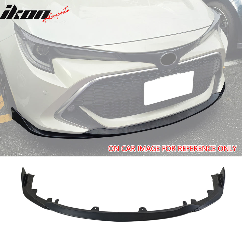 2019-2021 Toyota Corolla E210 5Dr Matte Black 3PCS Front Bumper Lip