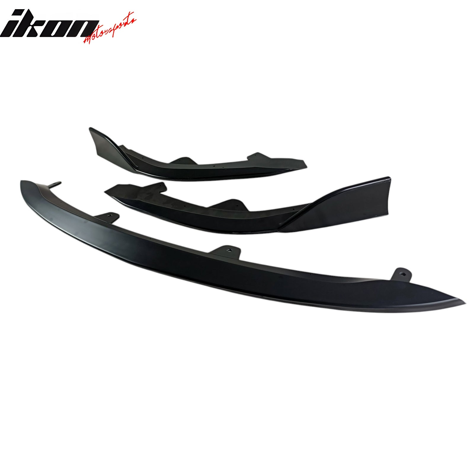 Fits 19-21 Toyota Corolla E210 Hatchback 5Dr 3PCS Front Bumper Lip Matte Black