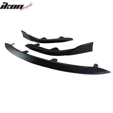Fits 19-21 Toyota Corolla E210 Hatchback 5Dr 3PCS Front Bumper Lip Matte Black
